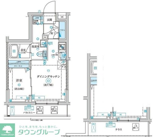 ベルシード王子神谷の物件間取画像